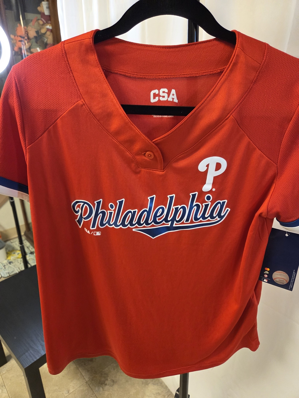 Kids' Philadelphia Red Baseball Jersey